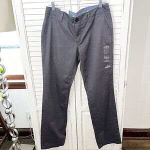 NWT Eddie Bauer slightly curvy fit Carbon Grey Chinos Mid Rise size 10